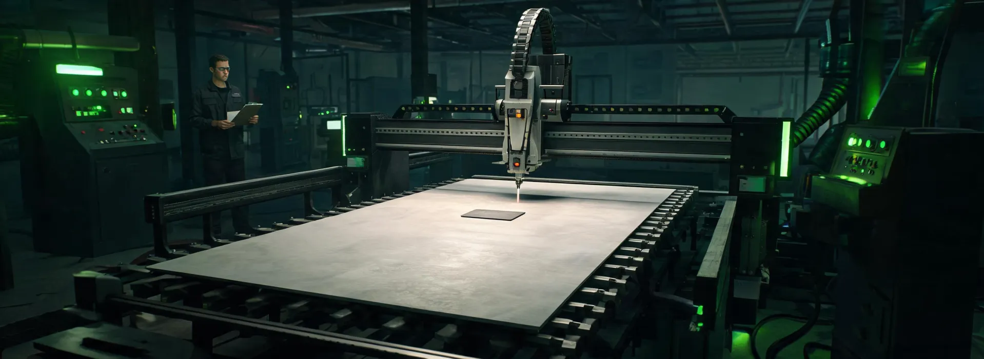 Mechanized plasma cutting cell ready for process validation