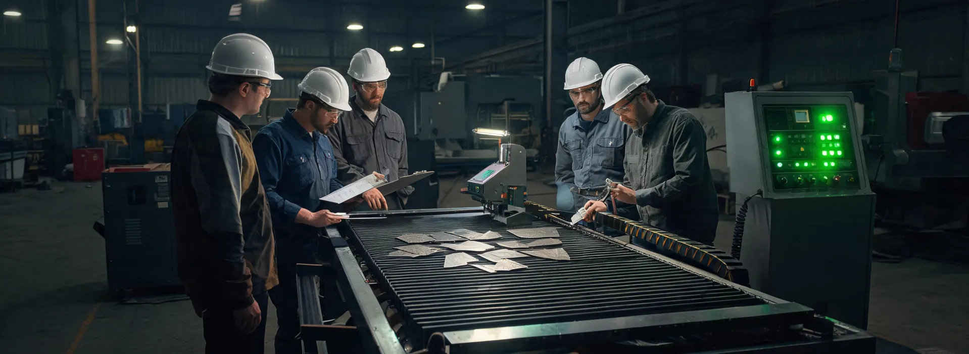 Industrial plasma application review around a CNC table